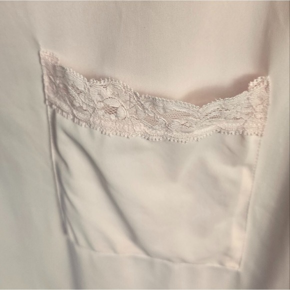 Shadowline Lrge Nightgown + Robe Set Pink Lace Elegant Nightwear Vintage 80s NWT - Picture 12 of 14